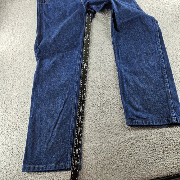 Wrangler Jeans Mens 38x32 Blue Regular Fit 47MWZPW Western Cowboy Cut Work Pants - Picture 10 of 15